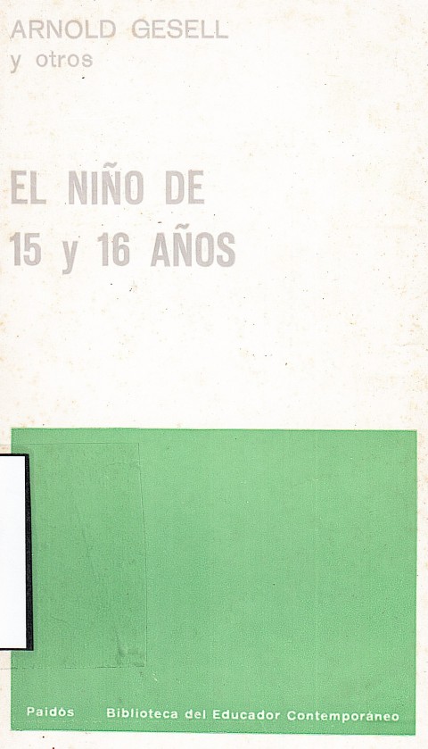 Tapa de El niño de 15 y 16